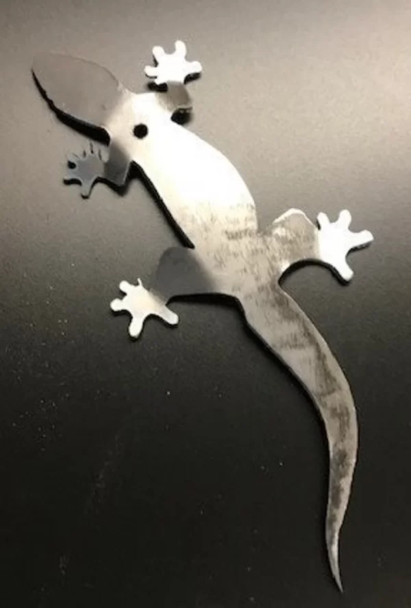 Large Metal Lizard Art