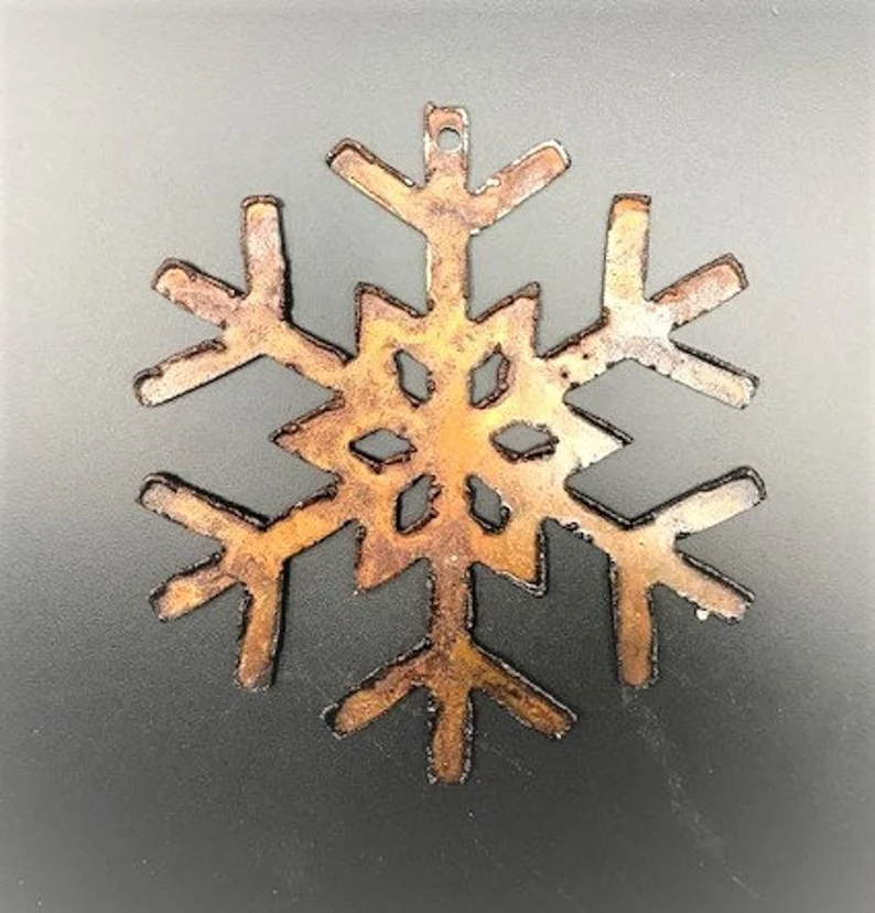 Rusty Metal Snow Flake #1